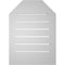 Ekena Millwork Octagonal Top Surface Mount PVC Gable Vent w/ 2"W x 1-1/2"P Brickmould Frame, 16"W x 22"H GVPOT16X2202SF - alternate 5